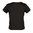 Lyhyt T-paita aikuiset, musta
