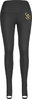 Lasten korkeavyötäröinen leggings jalkalenkillä, musta